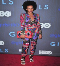 No one rocks a patterned suit like Solange Knowles. With each of her red-carpet appearances we find ourselves frantically Googling to see whether we can get the look for ourselves, too. In this case, it's Just Cavalli pre-fall (and no, not yet!). Photo: Everett Collection/Rex USA rexusa_1195991y_Solange-Knowles