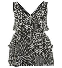 Miss Selfridge Frill Front Romper, $70, available at Miss Selfridge. dorothy-perkins