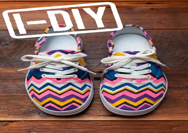 Who Needs Target? We've Got DIY Missoni Shoes! 01_I-DIY_Slide