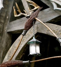 Hermione can hold her liquor. You'll never see her getting sick all over the place like Katniss, unless she takes a Puking Pastille.
Photo: Courtesy of Warner Bros.
broomsticks
