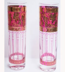 Pink & Gold Glasses, $10 for two, available at Cin Cin Vintage. pink-glassesslide