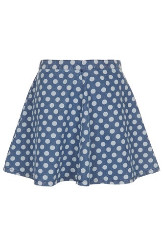 Topshop Moto Spot Swing Denim SKirt_$60_Topshop