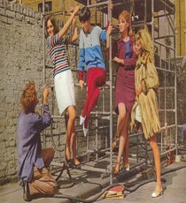 Miniskirts Make A Major Statement
We had a toss-up between the "bra-burning" and the rise of the hemline, both in the late '60s, but Dincuff made an interesting point: "There was the idea of getting rid of confining undergarments for women for some time now. The rise of the hemline was really revolutionary." Created by London's Mary Quant and named after her favorite car, the miniskirt didn't just symbolize a rejection of the "socially appropriate" but, along with birth control and rise of divorce rates, a sexual shift (as shown in the above still from the Antonioni film Blow-Up).
Perhaps the most famous wearer of the miniskirt was Gloria Steinem, who helped popularize the item as a feminist tool. Wrote fellow feminist Germaine Greer: "The women kept on dancing while their long skirts crept up, and their girdles dissolved, and their nipples burst through like hyacinth tips and their clothes withered away to the mere wisps and ghosts of draperies to adorn and glorify..."
Photo: Moviestore Collection/Rex/Rex USA mini-skirts