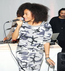 Kilo Kish rocks the house studio.
Photo: Billy Farrell/BFAnyc.com. rx1