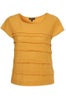 Topshop Mustard Tiered Tee