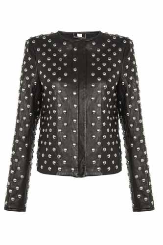 DVF studded leather jacket was &pound;1075 now &pound;537 @harrods.com
