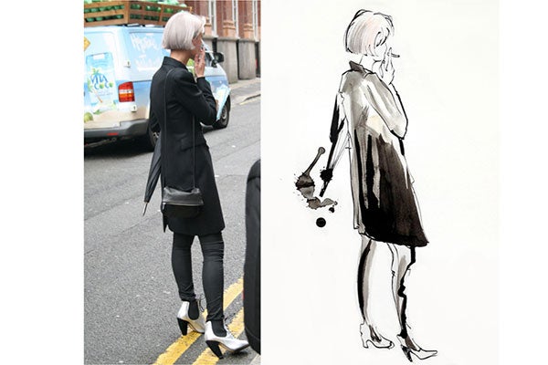 Behold, Your Favourite Street-Style Stars, As Color-Soaked Illustrations
