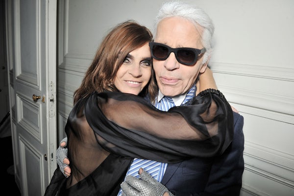 Carine-Roitfeld-&-Karl-Lagerfeld