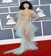 Kimbra
Okay, hear us out: Kimbra's whimsical Jaime Lee confection was a risk, not just for Grammy censors, but for the more strict fashion police, too. But Kimbra played on her quirky-pixie aesthetic and kept things simple and let the embellished gown speak for itself. We think the dreamy dress paid off, and we love when our friends Down Under (yes, she's a Kiwi and Lee's Aussie, but they are good pals) remind us what a powerhouse Oceania can be.
Photo: Picture Perfect/Rex USA Kimbra - Grammys 2013