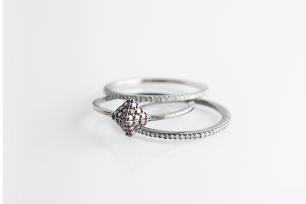 sized-Sofia-Diamond Pave Pyramid Ring