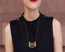 DIY This Geometric Metal Necklace In A Snap! opener_GeoNecklace_AmeliaAlpaugh