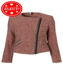 Topshop Fluro Boucle Biker Jacket, $140, available at Topshop. 02_retire_alternativeblazer