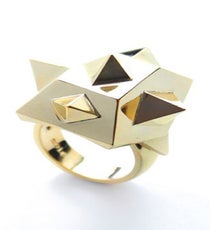 Noir Jewelry Sublime Five Pyramids Ring, $112, available at Noir Jewelry. Noir-Sublime-5-Pyramid-Ring_Noir-Jewelry_112