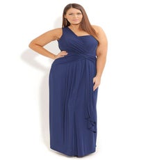 City Chic Drape Grecian Maxi Dress, $138, available at City Chic. City-Chic-Drape-Grecian-Maxi_City-Chic-Online_138