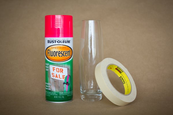 neon vase diy