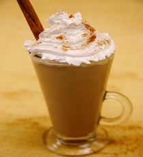 Latin Hot Chocolate With Rum
2 ounces golden rum
2 1/2 cups milk
1/2 teaspoon cinnamon
1 teaspoon Mexican vanilla
3 ounce Mexican sweet chocolate
1 teaspoon brown sugar
Whipped cream
Powdered red pepper
Combine milk, cinnamon, vanilla, and brown sugar in a small sauce pan over medium-low heat. Using a mortar and pestle (or a food processor), grind the chocolate into a powder and whisk into the milk mixture. Continue whisking until all the chocolate has melted and milk is warmed to appropriate temperature. Pour the hot chocolate mixture into two coffee mugs and add rum. Finish with a dollop of whipped cream and a dash of powdered red pepper.Photo: Courtesy of LFB Media Group LatinHCWRum