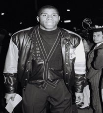 Magic Johnson
In the late '80s and early '90s, AIDS was treated by health industries as a 'gay' problem...until basketball player Magic Johnson admitted he had it. Helping to prove that HIV infection could happen to anyone, Johnson's revelation helped change the national conversation on the matter.
"Safe sex is the way to go. We sometimes think only gay people can get it, that it's not going to happen to me. And here I am saying that it can happen to anybody, even me, Magic Johnson." - As quoted by ESPN at a press conference in 1991.
Photo: Courtesy of Berliner Studio/BEImages. rexusa_590160c