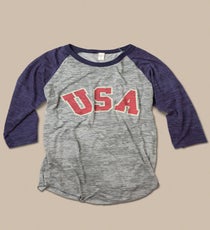 Photo: Courtesy of Alternative Apparel ALTERNATIVE-greyheathernavy-tee