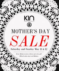 Last-Minute Mother’s Day Shopping? Get 20% Off At KIN! KINOpener