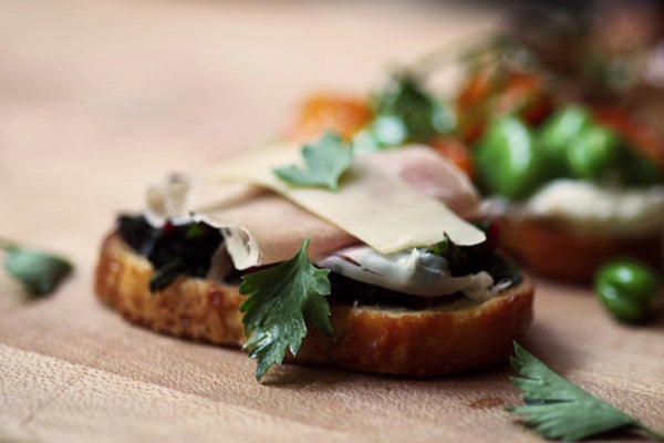 Sauteed Swiss Chard with Prosciutto and Gruyère