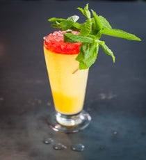 The burning hot flavors are balanced by crushed iced in this eye-popping tropical concoction. 026_SpicyCocktails_2nd