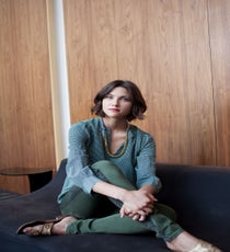 Because you're only curling the top half of your hair — the part that is visible — and leaving the bottom naturally textured, you cut down your styling time by tons. And when you're wearing a bold enough lip, you don't need any other makeup to look put-together. Stunning!
Joie Marlo D Top, Noise Girl Lyle Necklace, Current/Elliott Jeans quick-beauty-7