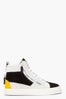 Giuseppe-Zanotti-black+yellow-suede-London-donna-sneaks,-$625-ssense