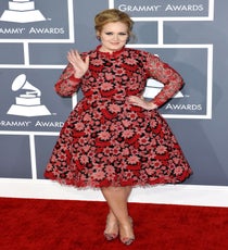 Out of all the frocks Adele wore on the red carpet, this patterned Valentino was the most stunning one. Demure but not precious, this dress brought some fun to the red carpet.
Photo: Picture Perfect/Rex USA rexusa_1235245t_Adele