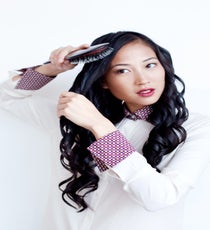 Take a flat bristle brush and run it through your hair, brushing out the curl so it becomes softer and less defined. sleek-waves-4