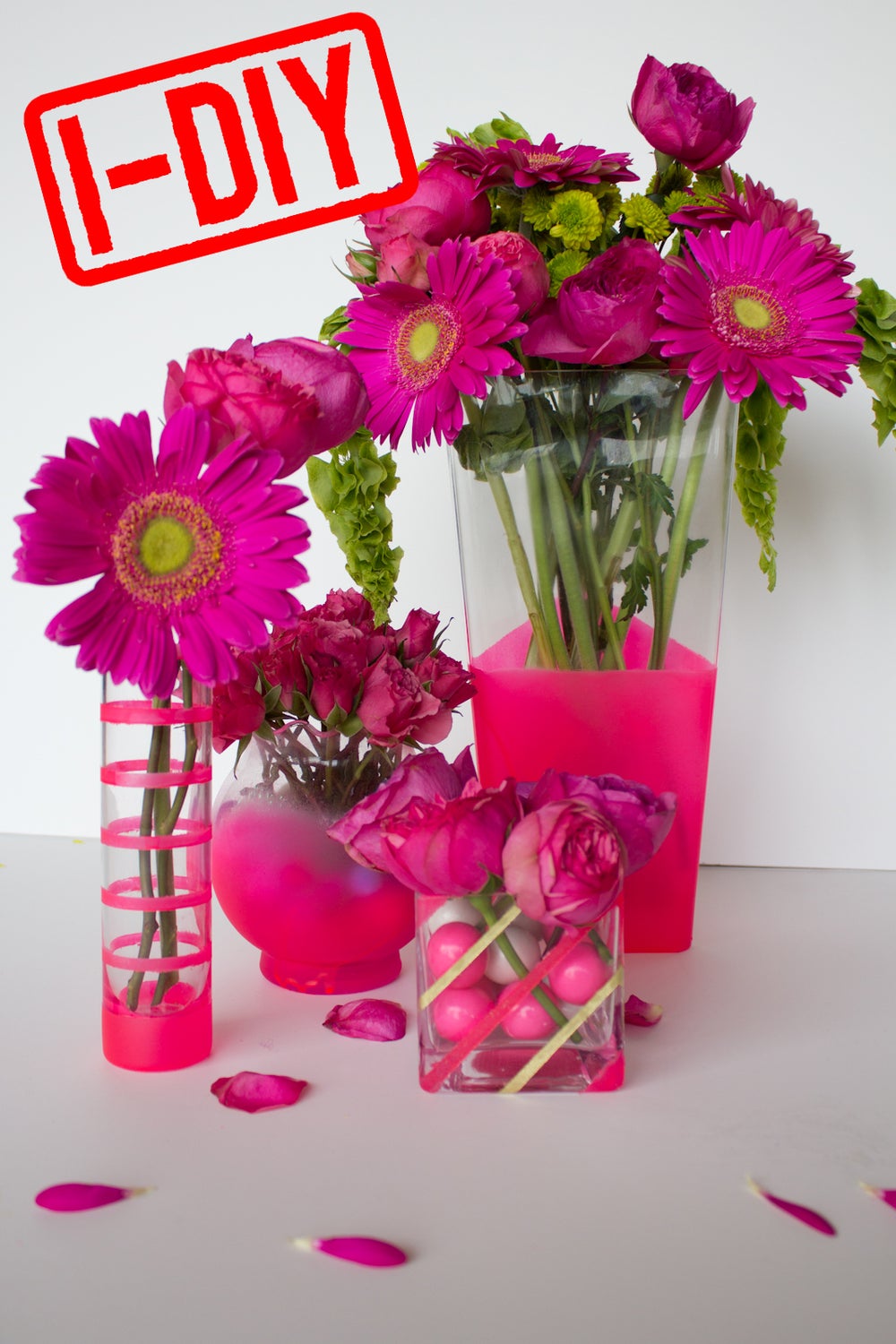 neon vase diy
