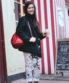 Street Style: Awesome Floral Pants Help The Spring Transition street-style-op