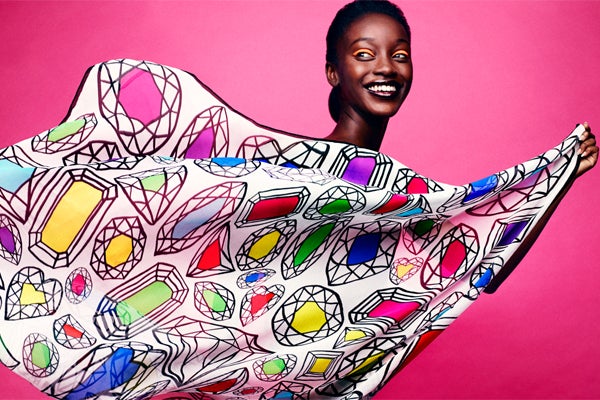Anna Coroneo's Creations Capture Summertime In A Silk Square