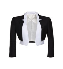 The tux-inspired blazer goes uber-feminine in a shrunken bolero shape. Karl Lagerfeld Jane Blazer, $305, available at Karl Lagerfeld.
Karl-Lagerfeld-7