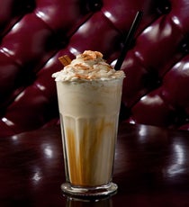 25 Degrees, Mac and Joe Boumaroun: Pumpkin Spice Boozy Shake
Pumpkin Puree Recipe
Blend the following:
1 (29 ounce) can pumpkin
3/4 cup apple juice
2 tsp ground ginger
1/2 teaspoon ground cloves
1 1/2 cups white sugar
2 tsp ground cinnamon
1 tsp ground nutmeg
1 oz of butterscotch and/or caramel sauce
3 oz of pumpkin puree (recipe above or pre-made pumpkin pie filing)
2 oz of Bacardi Oakheart Rum
1 pint vanilla ice cream
Blend ingredients in a blender, pour into a tall glass, and top with whipped cream and cinnamon.
25 Degrees, 736 North Clark Street (at Chicago Avenue); 312-943-9700
Photo: Courtesy of 25 Degrees re-25 Degrees-Pumpkin SpiceBoozyShake