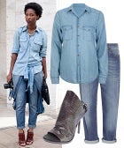 Perfect Outfit: A Polished, Piled-On Denim Ensemble Woolite_PerfectOutfit_Opener