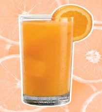 Sherbet by the Shore
1 part Pinnacle® Rainbow Sherbet Vodka
1 part DeKuyper® Triple Sec Liqueur
1 part pineapple juice
Mix in a glass with ice and garnish with an orange slice.
Photo: Courtesy of Pinnacle 08_Sherbet-by-the-Shore