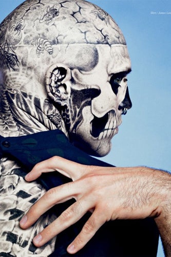 Zombie Boy Without Tattoos- Rick Genest Without Tattoos