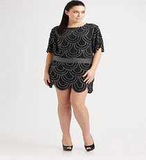 Sheri Bodell Crystal Studded Silk Dress, $484, available at Saks Fifth Avenue. Sheri-Bodell-Crystal-Studded-Silk-Dress_Saks_484