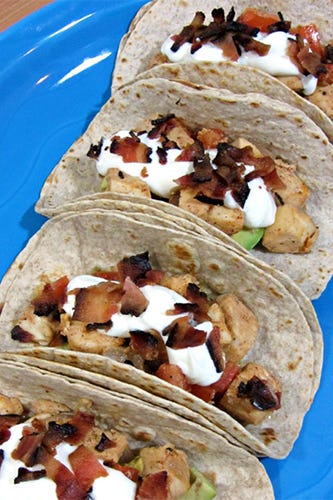 Avocado, Bacon & Fish Tacos -- Healthy & So Delish