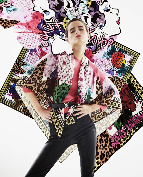 Louis Vuitton Spring Summer 2013 Scarves collection is collaborated with  renowned street artists - Luxurylaunches