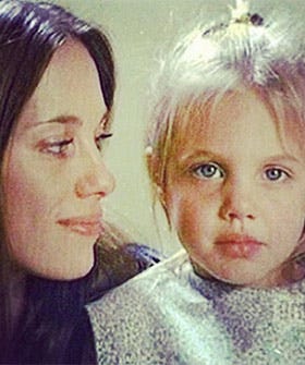 Angelina Jolie Childhood Picture Marcheline Bertrand