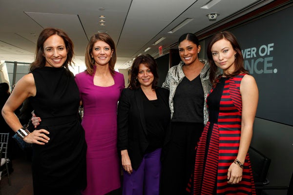 Anne Fulenwider, Norah O'Donnell, Meryl Poster, Rachel Roy, Olivia Wilde