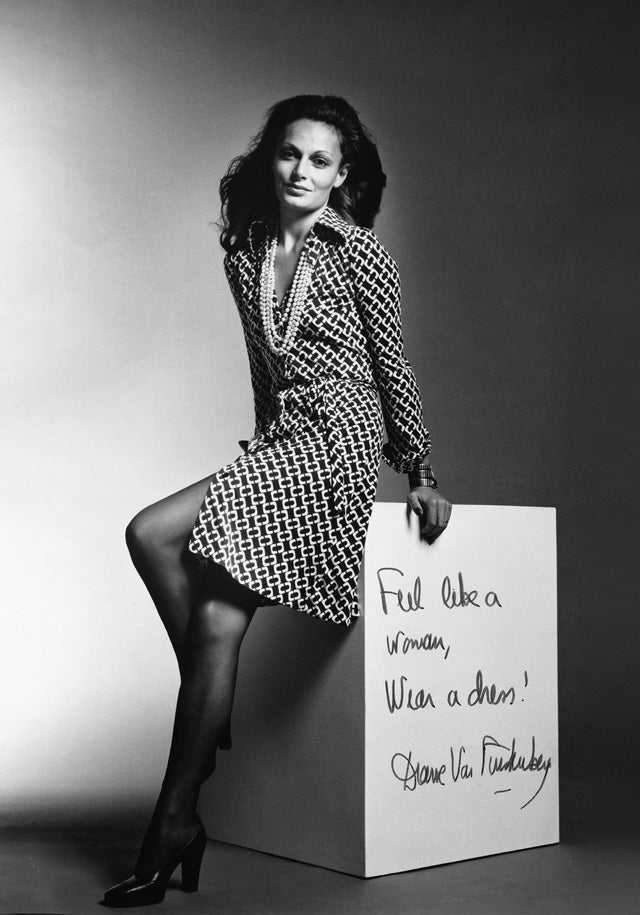 dvf wrap dress history