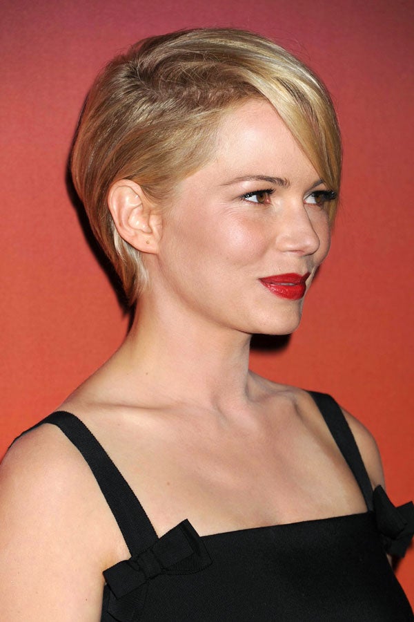 Michelle Williams Haircut - Whitney Gala Pictures