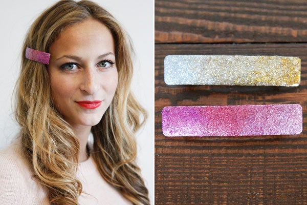 Ombré glitter barrette